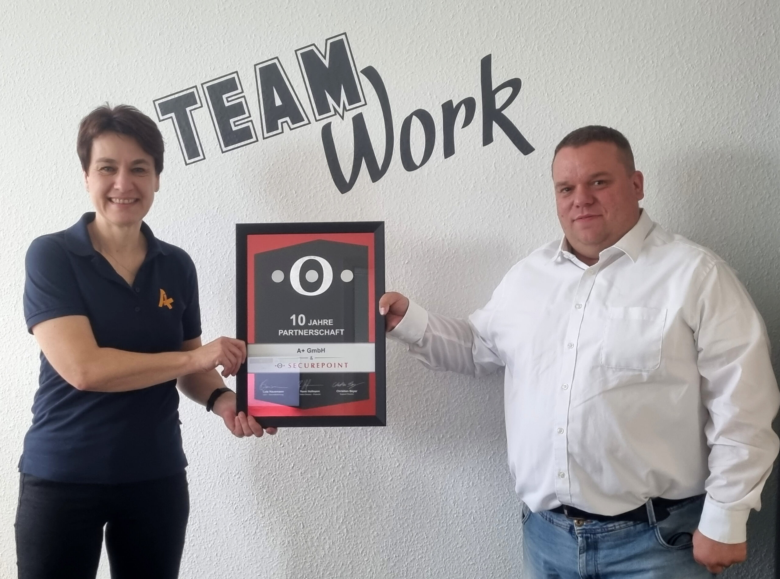 A+ - 10 Jahre Securepoint Partnerschaft